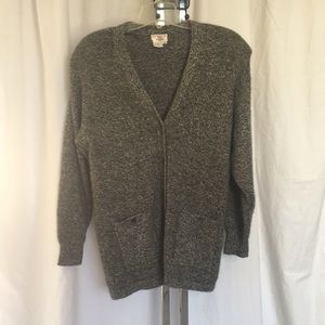 Neiman-Marcus Vintage Gray Cashmere Cardigan Sz M